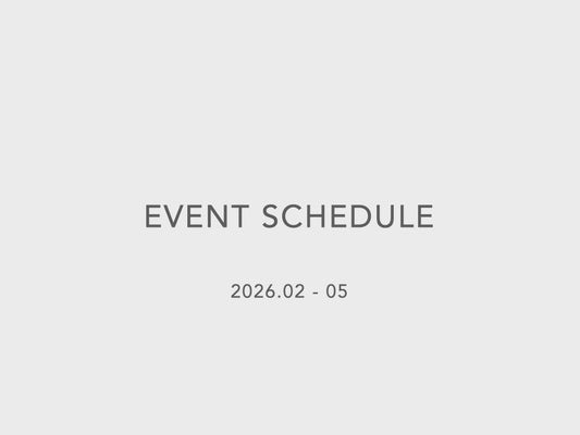 【POP UP EVENT】イベントスケジュールのお知らせ