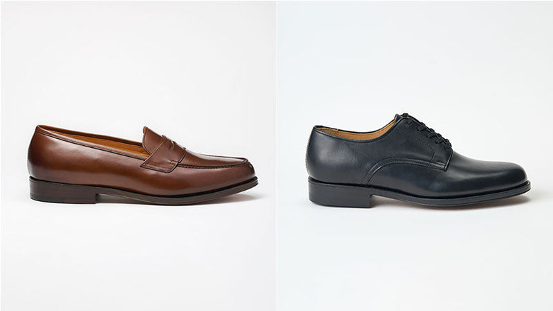 500 ALBERS #Antique brown/012 plain toe Guidi #Black