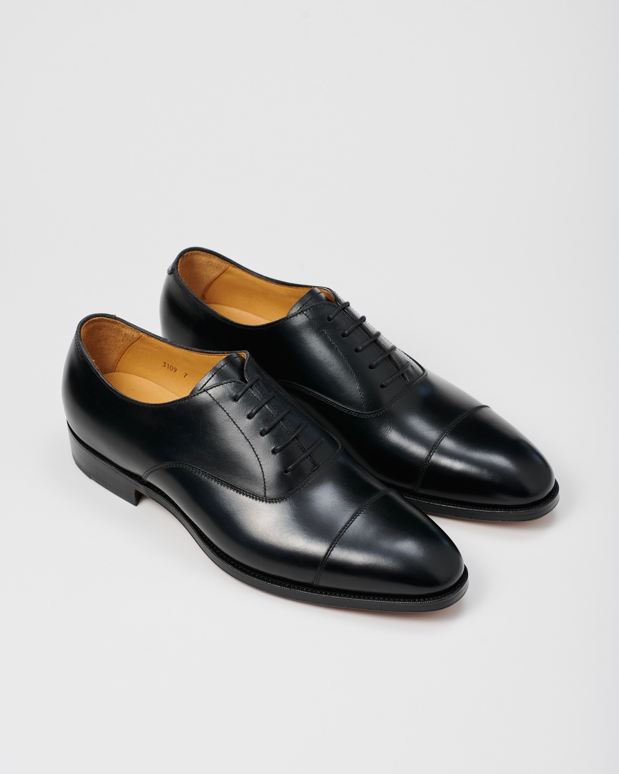 3109 Cap toe oxford #Black (FG-3109) – ORIENTAL