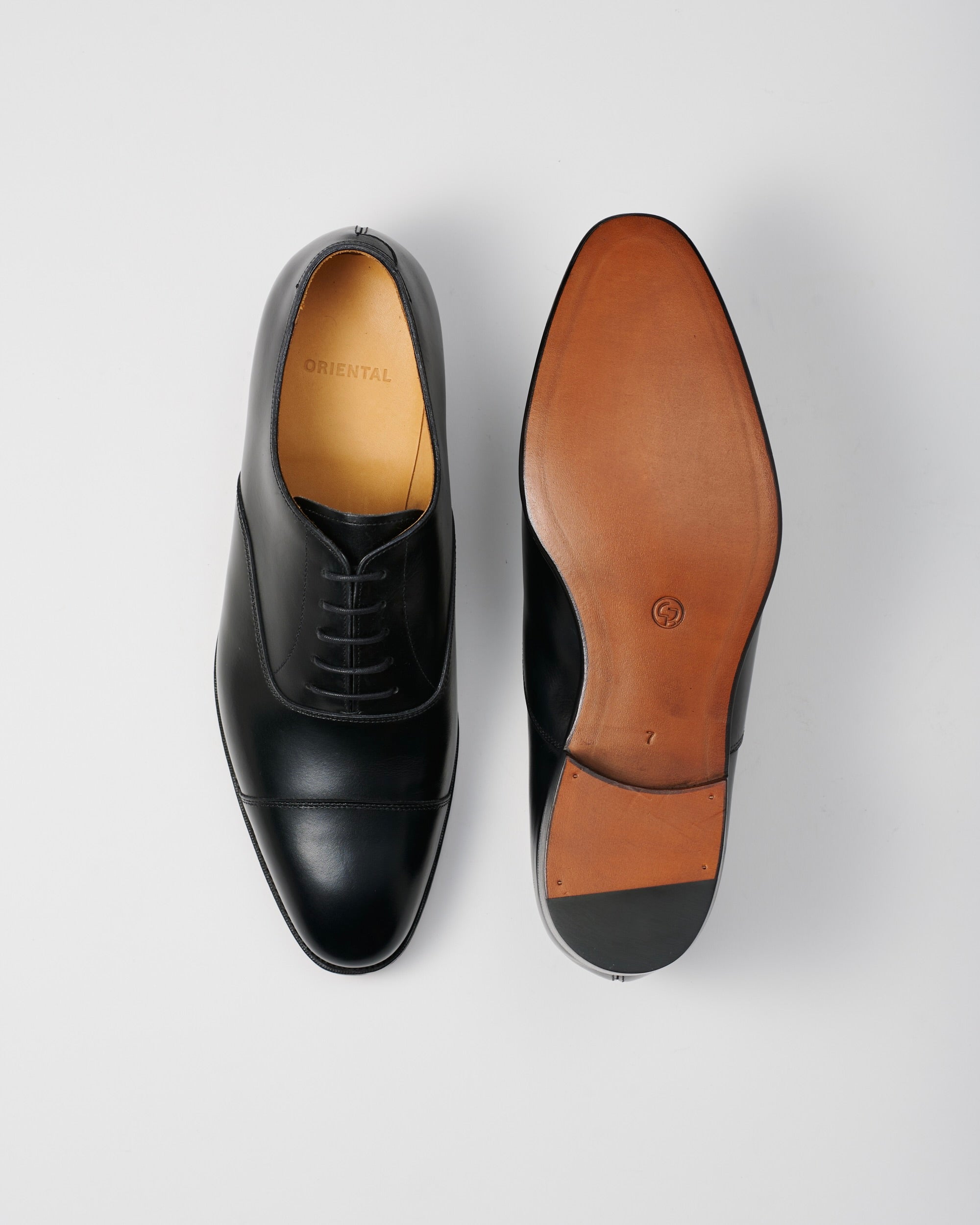 3109 Cap toe oxford #Black (FG-3109) – ORIENTAL