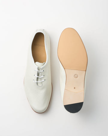 オリエンタル 001 Unlined plain toe White (R-0002) レザーシューズ ユニセックス