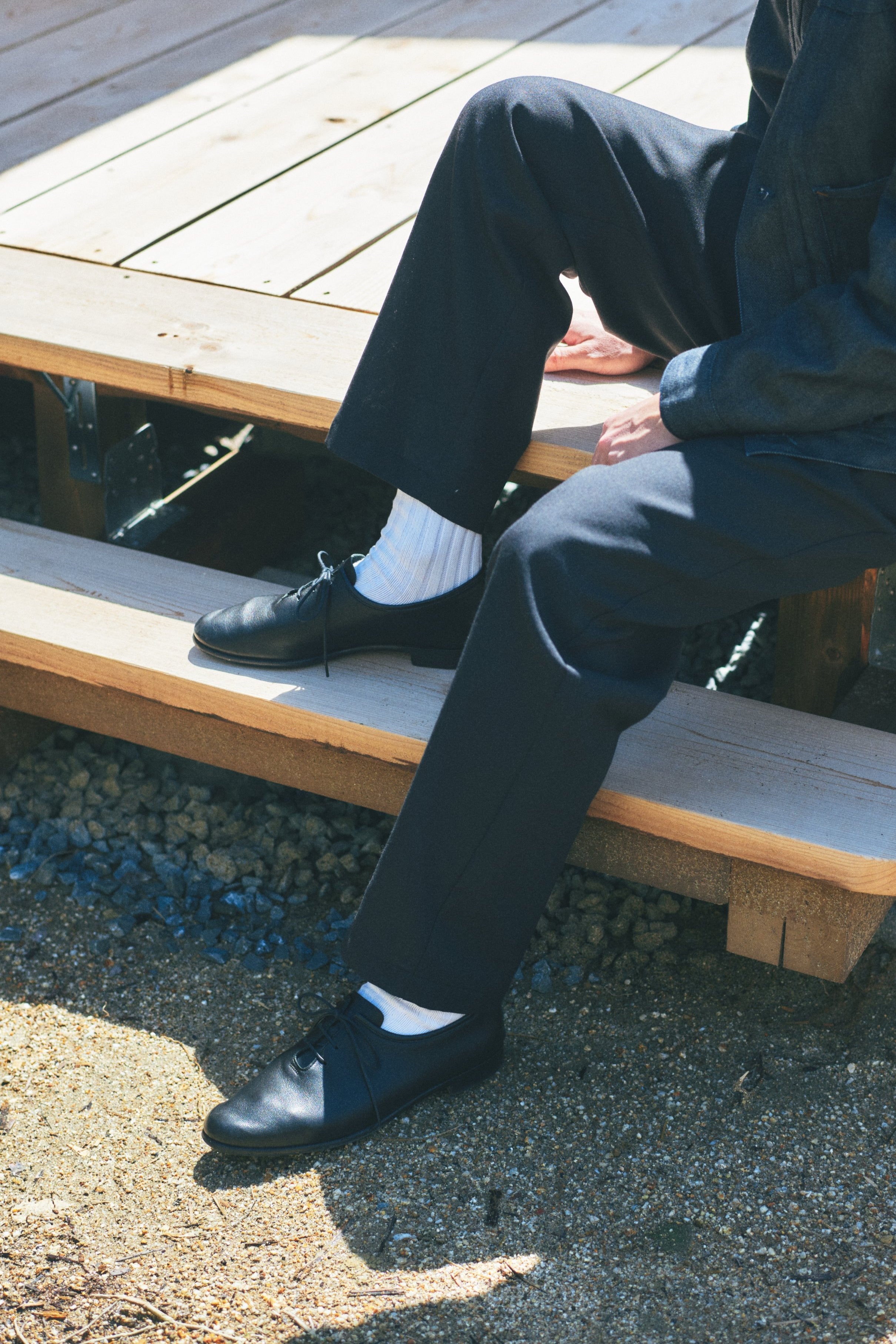【美品】ORIENTAL Unlined plain toe 7 ホワイト ORIENTAL オリエンタル 001 Unlined plain toe Black (R-0002