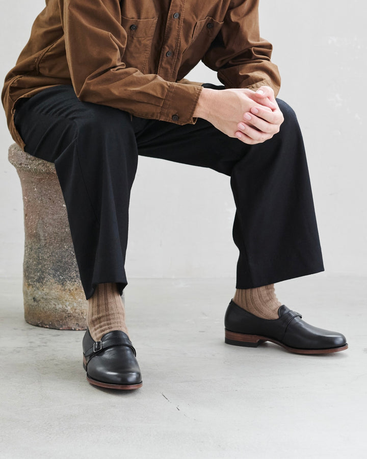 オリエンタル 310 Buckle slipon Black (FG-3310) レザー スリッポン ユニセックス