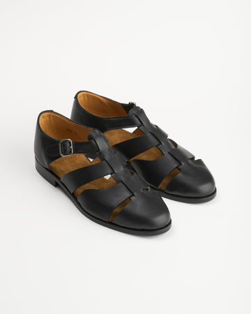 ORIENTAL オリエンタル 003 Gurkha sandal Black (R-0003) レザー 