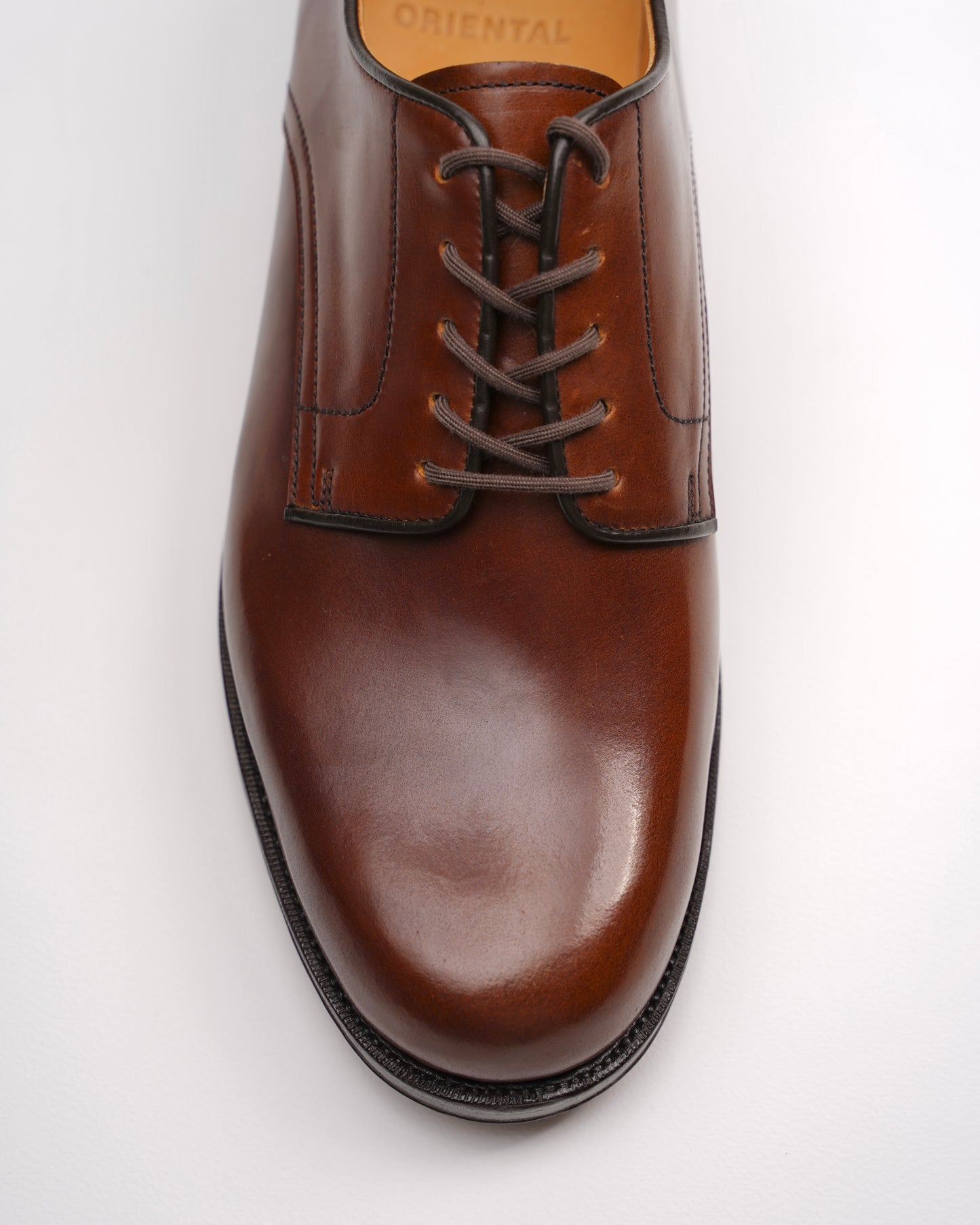 012 plain toe #Cordovan cognac (FG-3030)