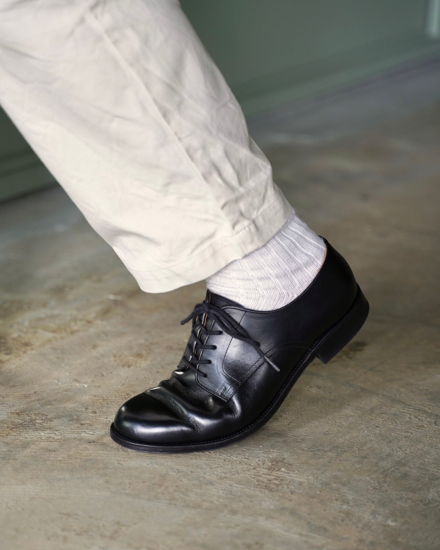 012 plain toe #Guidi black (FG-3020)