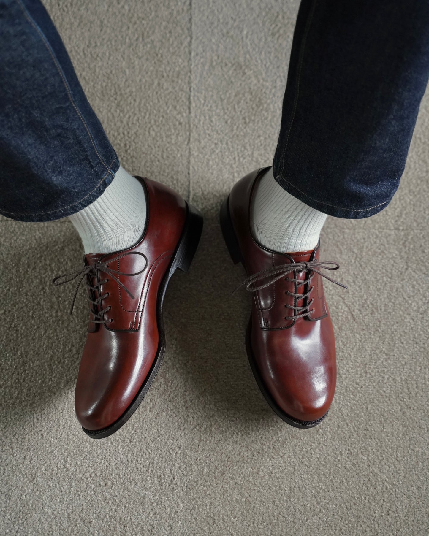 012 plain toe #Cordovan cognac (FG-3030)