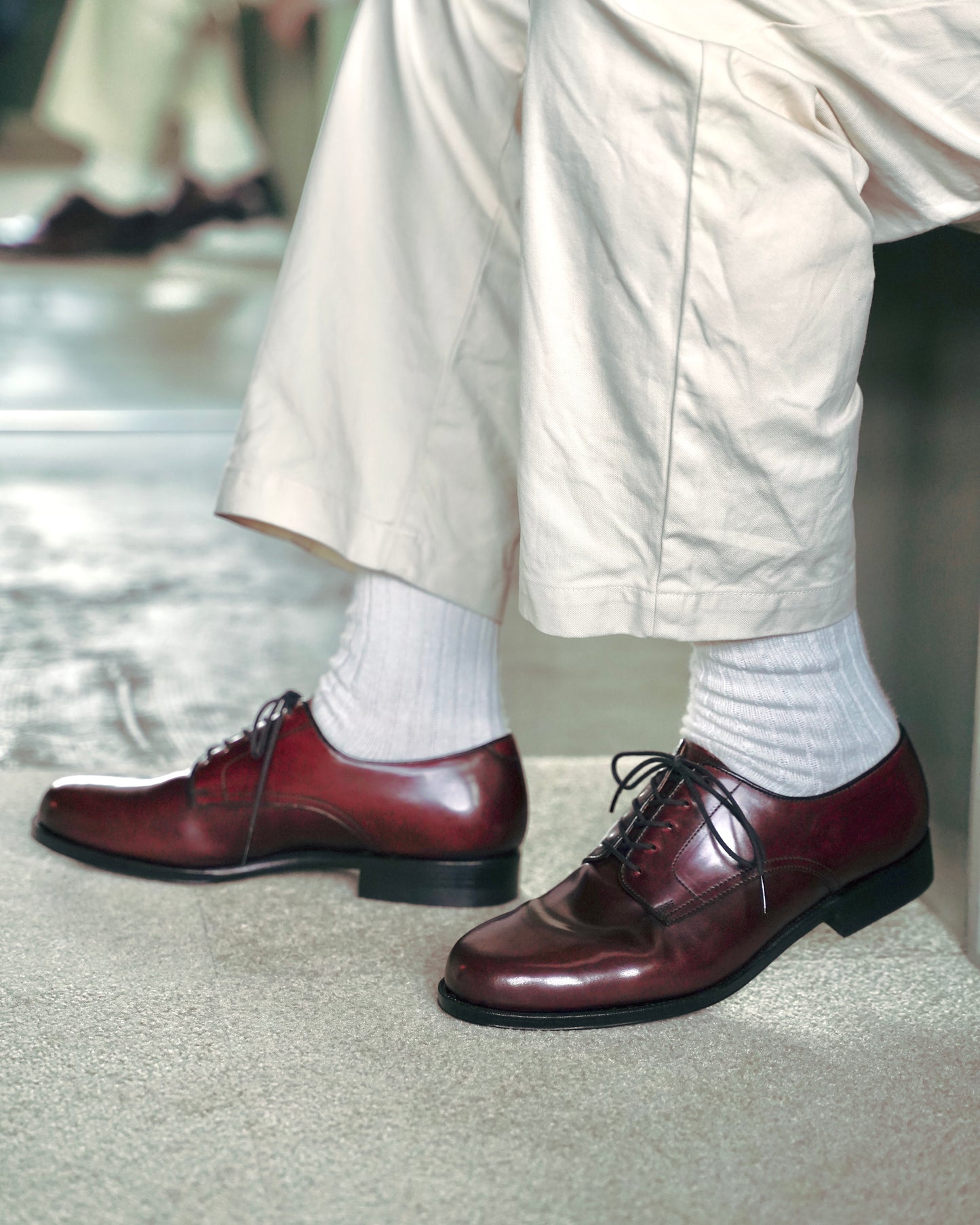 012 plain toe #Cordovan burgundy (FG-3030)