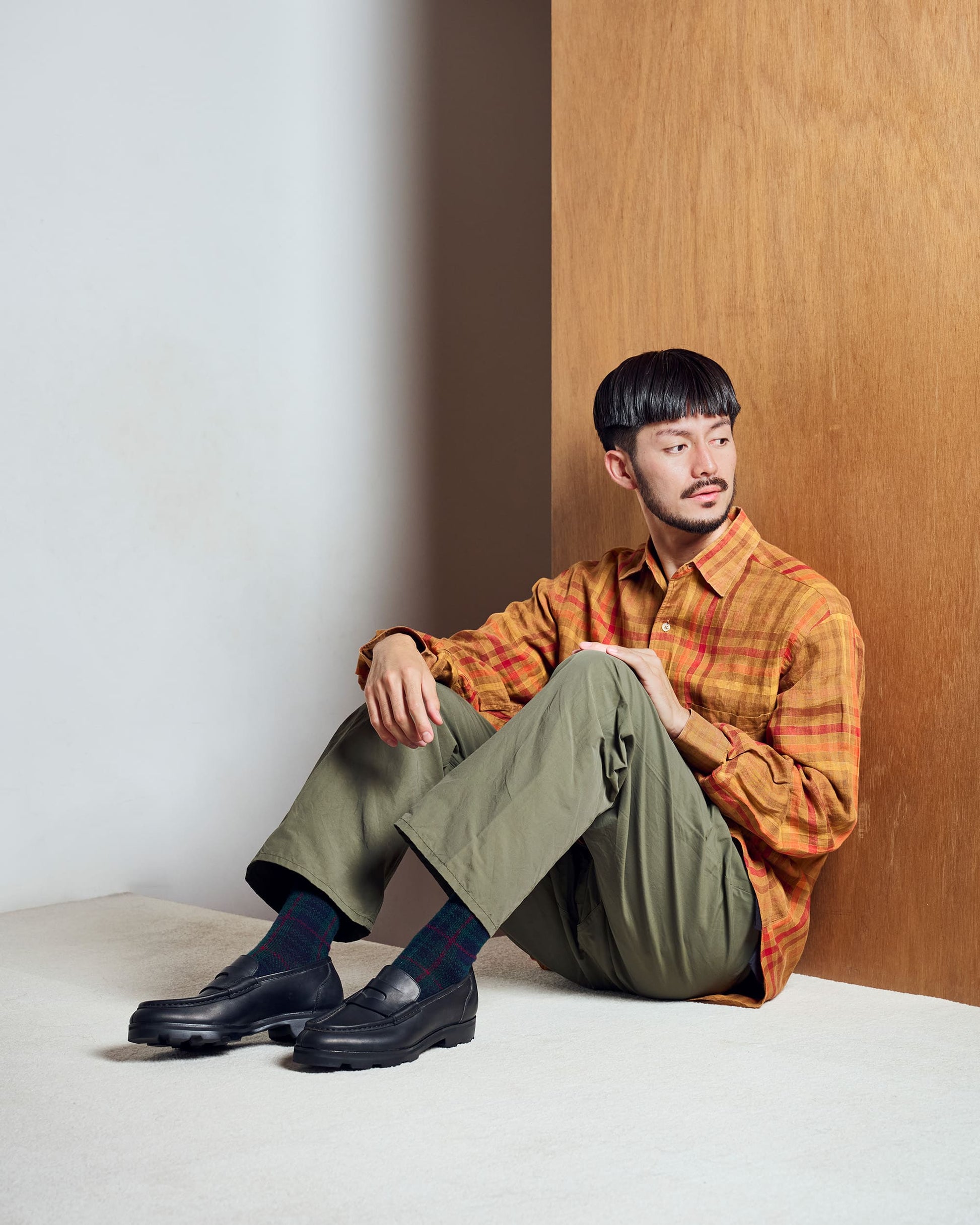 オリエンタル 510 Rugged moccasin Black (FG-0510) コインローファー メンズ