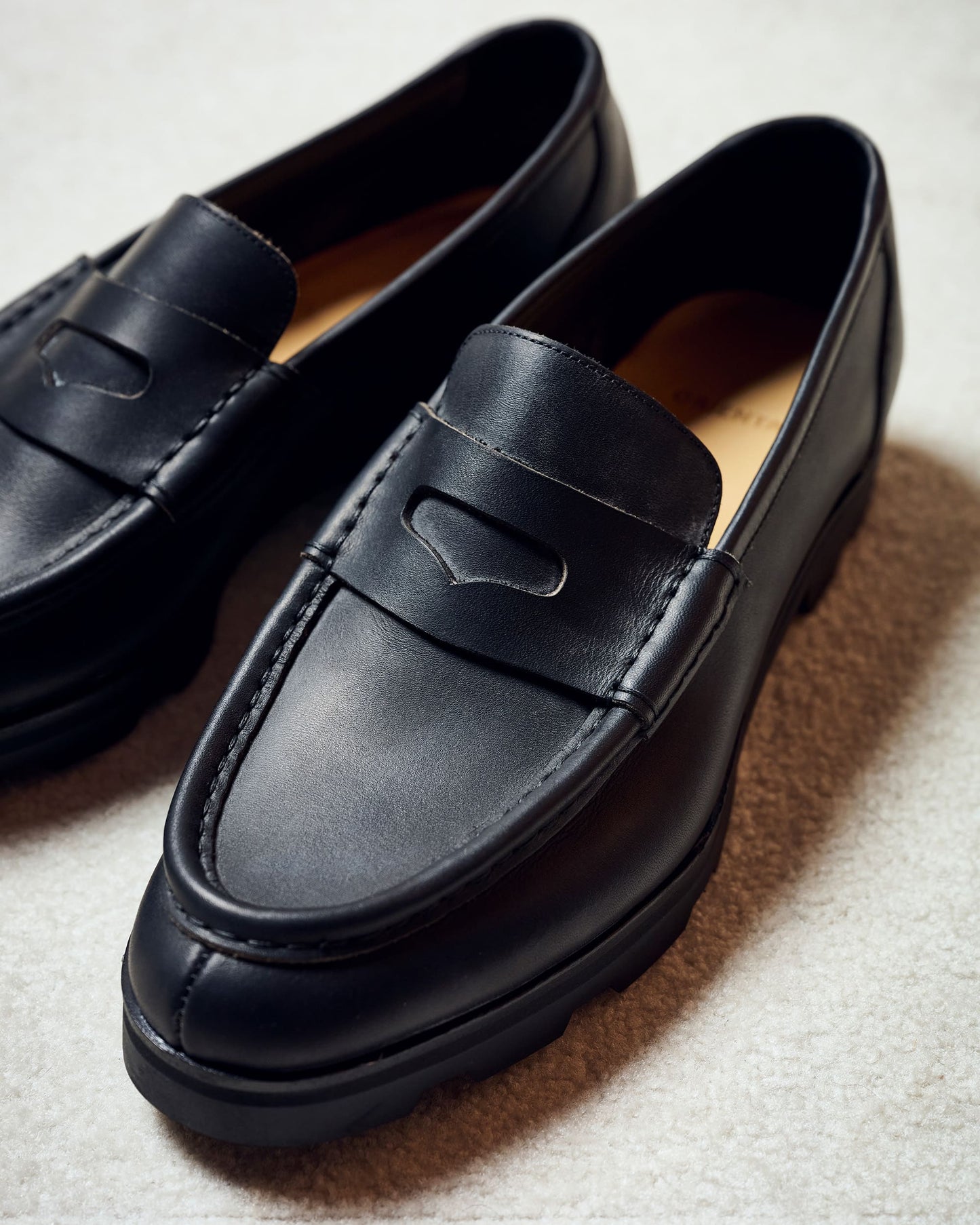 オリエンタル 510 Rugged moccasin Black (FG-0510) コインローファー メンズ