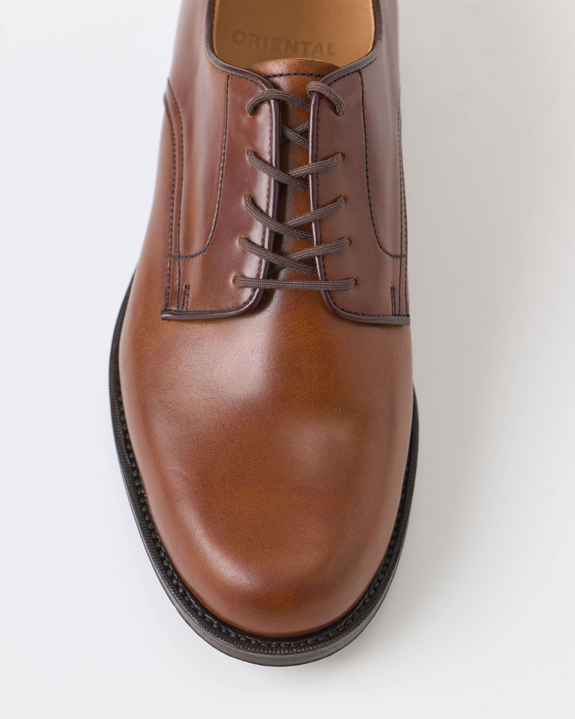 有名なブランド ORIENTAL オリエンタル 012 plain toe Cordovan cognac (FG-3030 靴