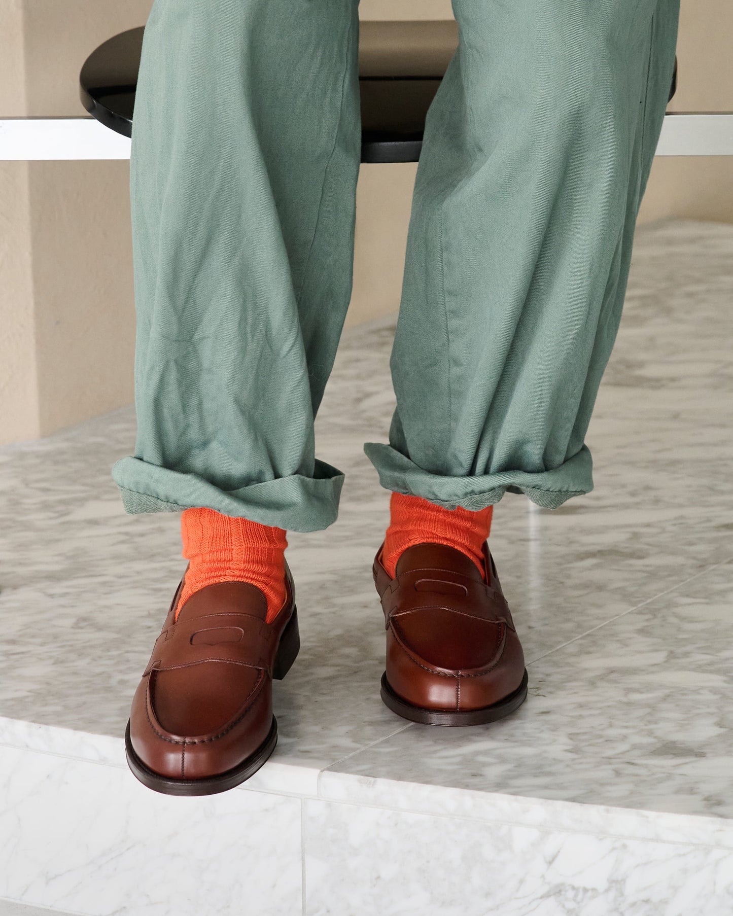オリエンタル 560 Loafer Brown (FG-3560) ローファー メンズ