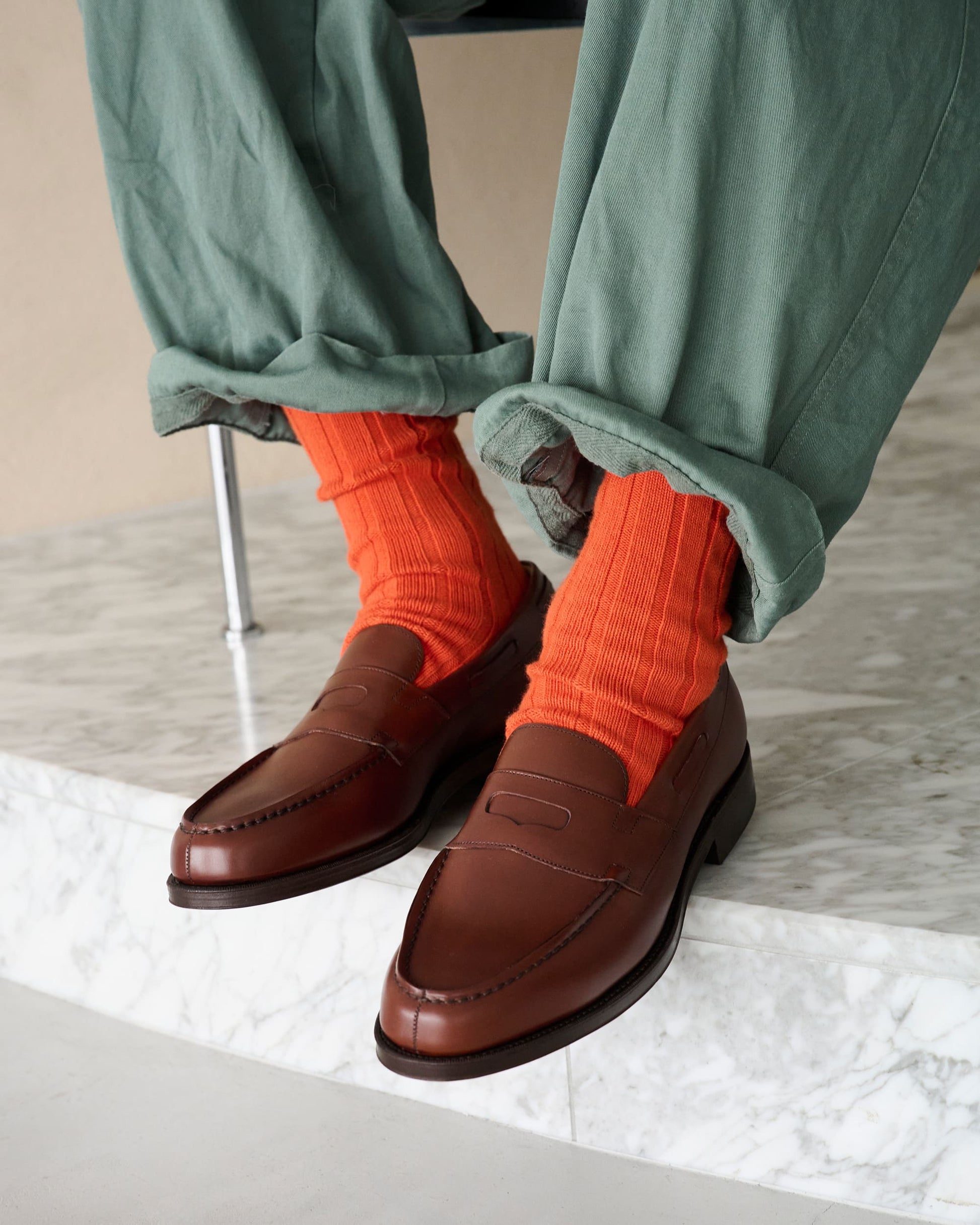 オリエンタル 560 Loafer Brown (FG-3560) ローファー メンズ