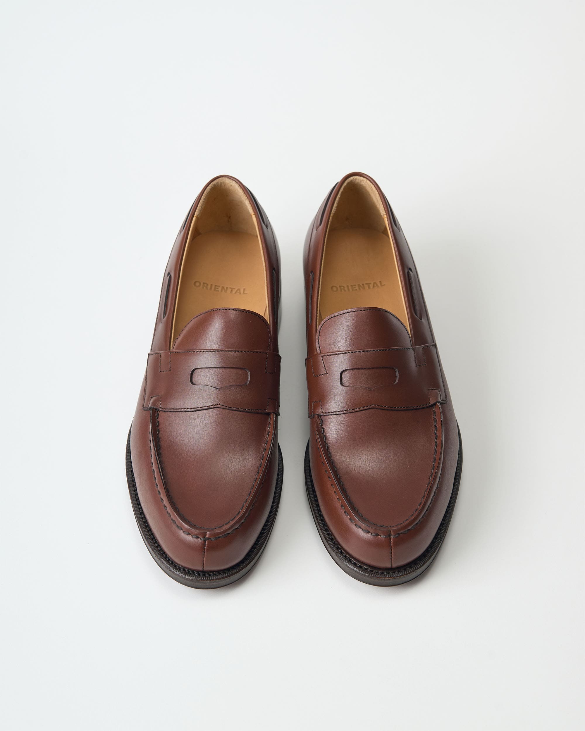 ORIENTAL オリエンタル 536 Split mocca loafer Black (FG-3536