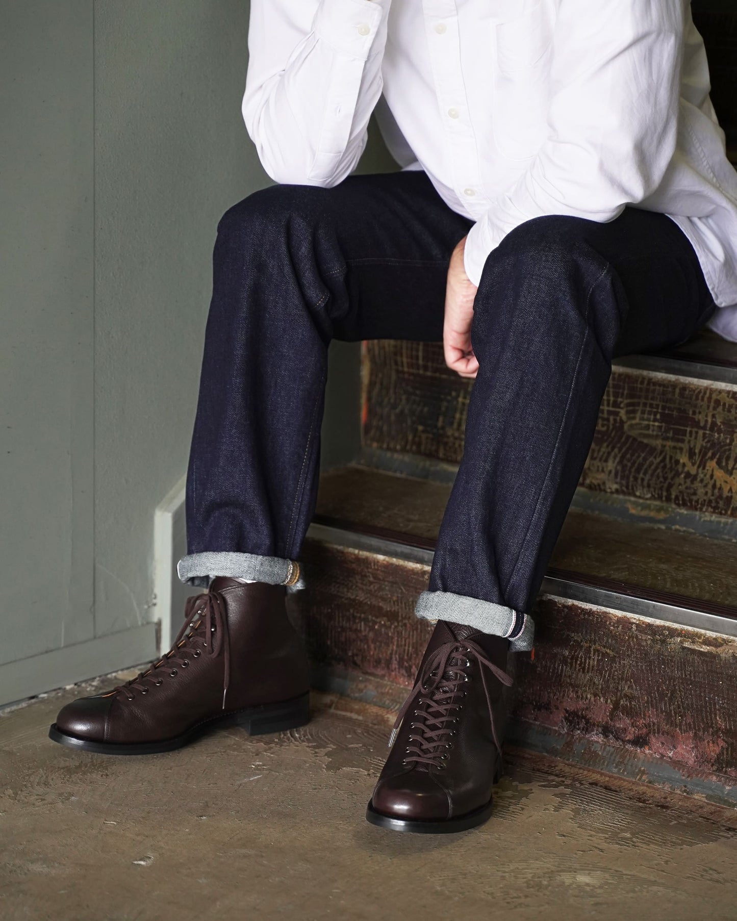 ORIENTAL オリエンタル 721 Monkey boots Dark brown (FG-3721) ブーツ メンズ