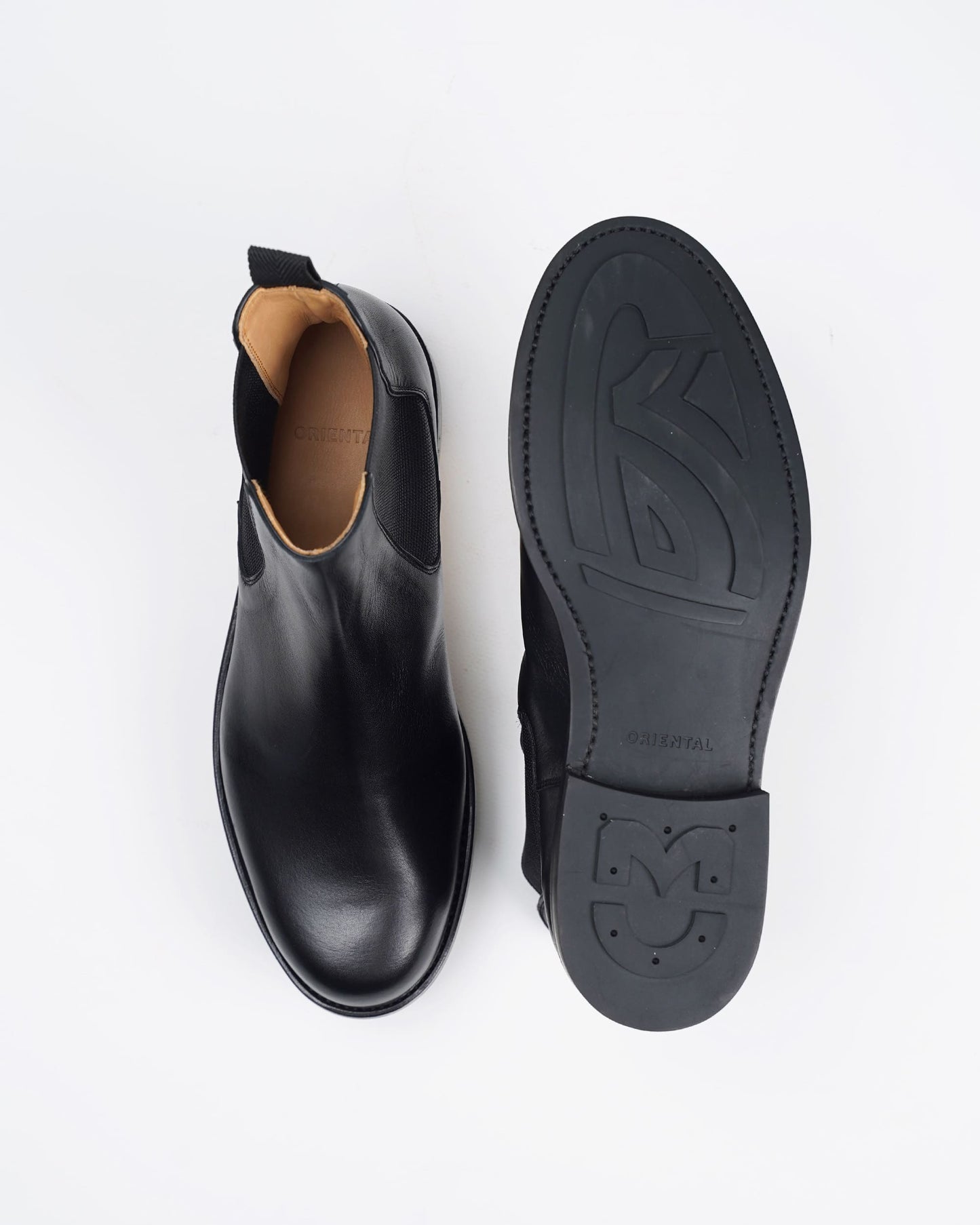 オリエンタル 700 GLOSTER Black (FG-3730) サイドゴアブーツ メンズ