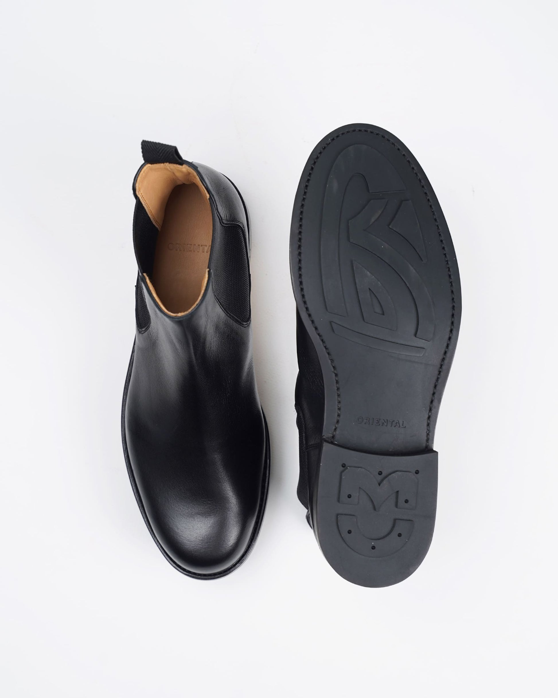 オリエンタル 700 GLOSTER Black (FG-3730) サイドゴアブーツ メンズ