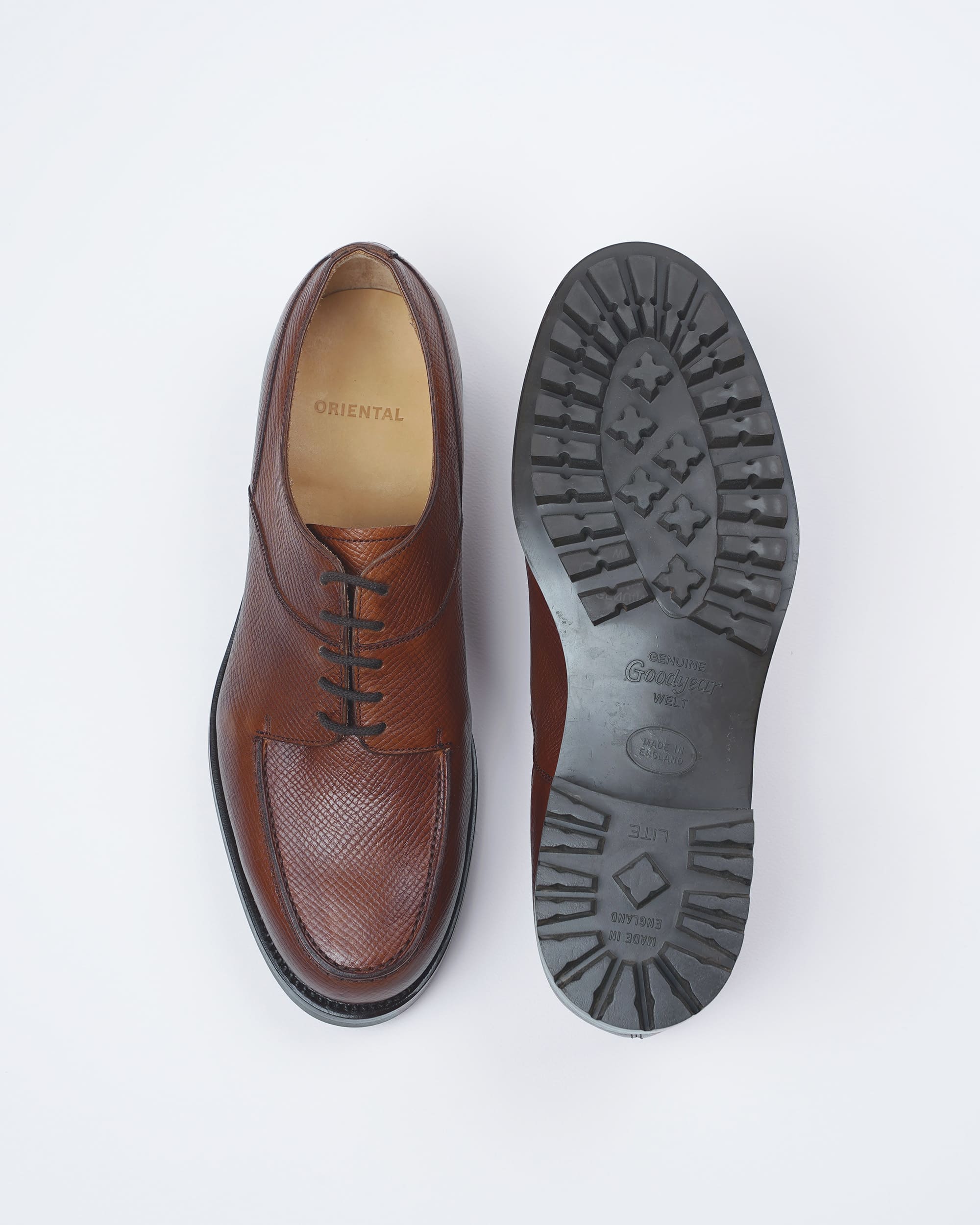 【美品】ORIENTAL Unlined plain toe 7 ホワイト ORIENTAL オリエンタル 001 Unlined plain toe White (R-0002