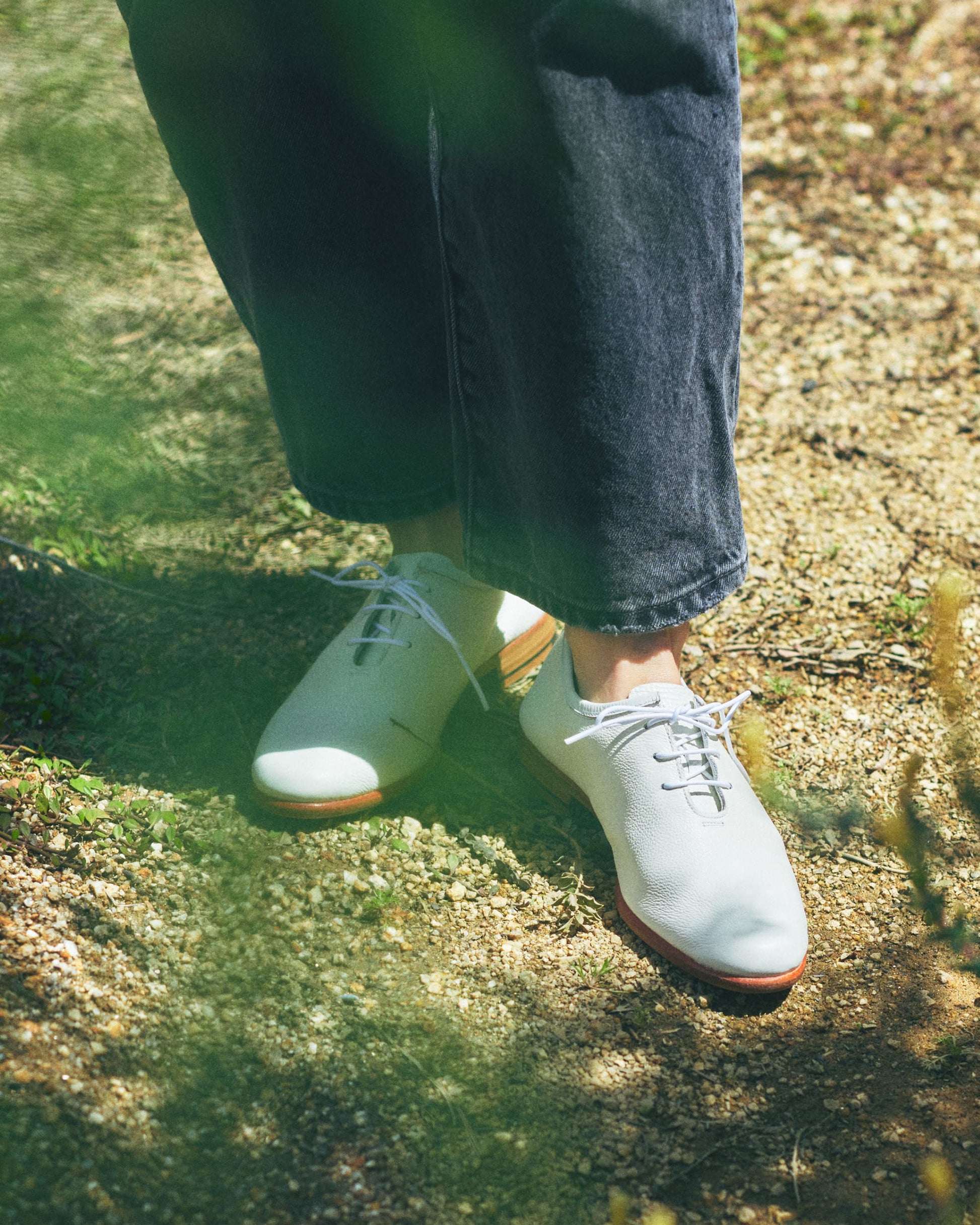 オリエンタル 001 Unlined plain toe White (R-0002) レザーシューズ ユニセックス