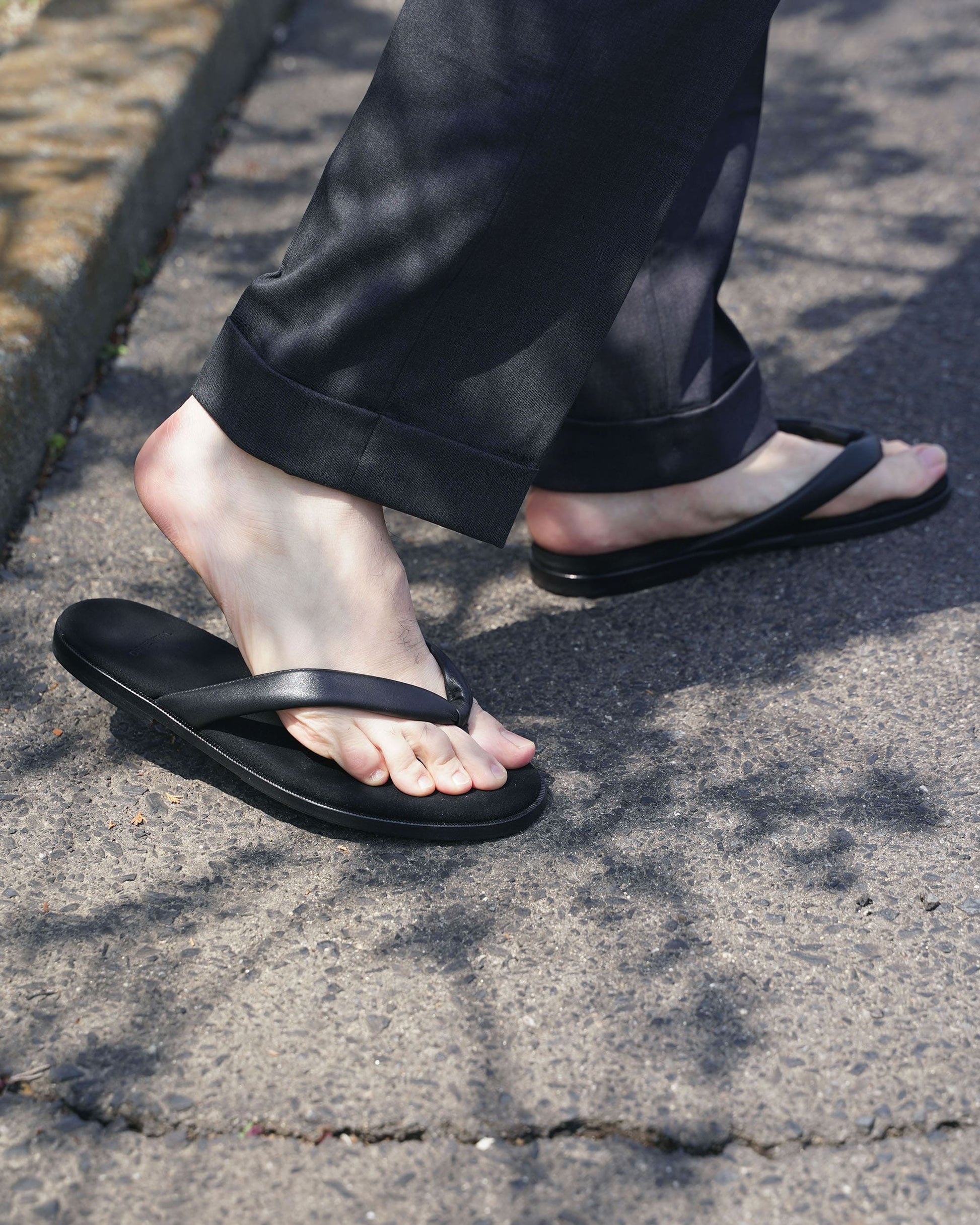 オリエンタル 004 Setta sandal Black (R-0004) トング サンダル