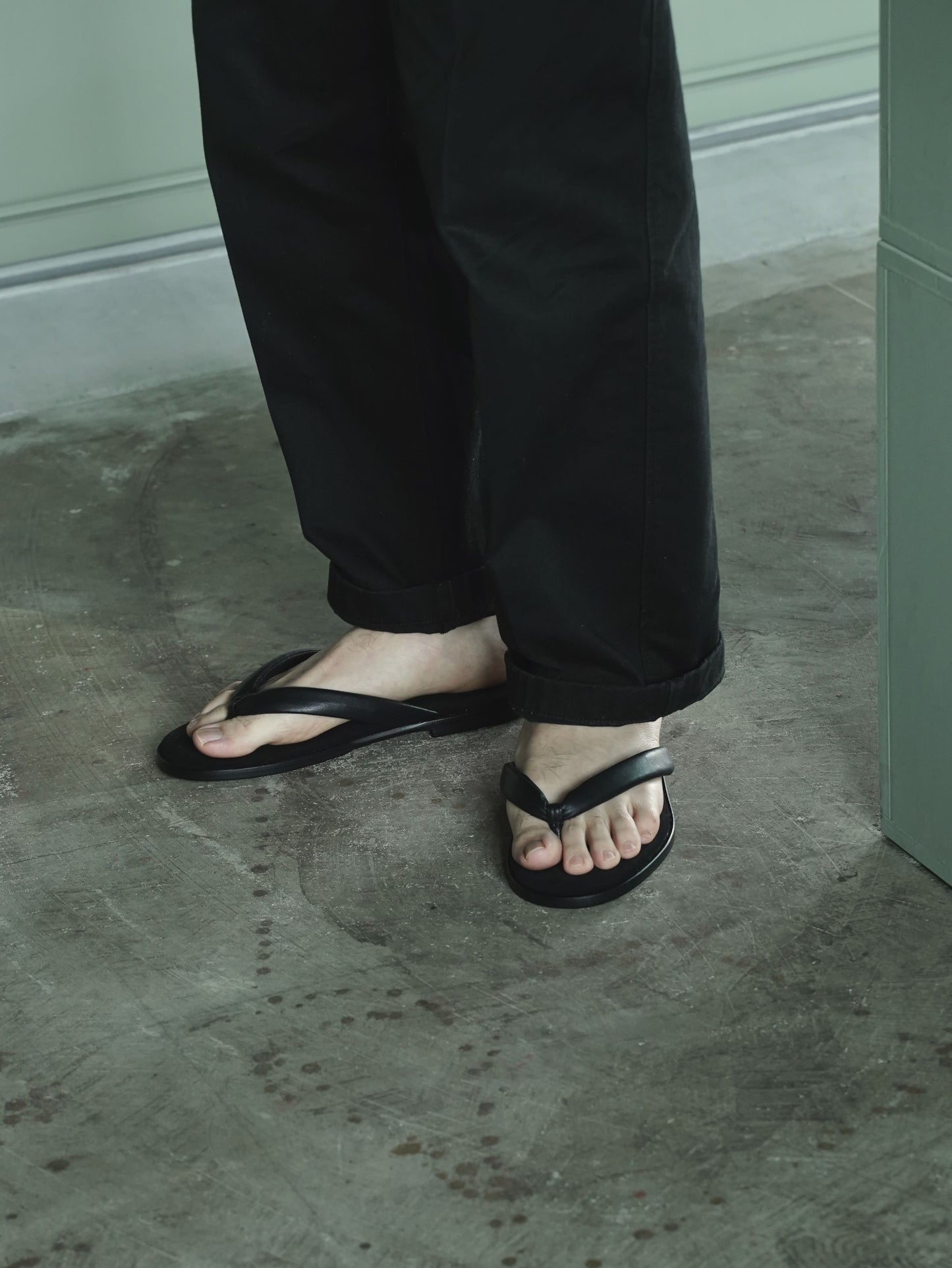 オリエンタル 004 Setta sandal Black (R-0004) トング サンダル