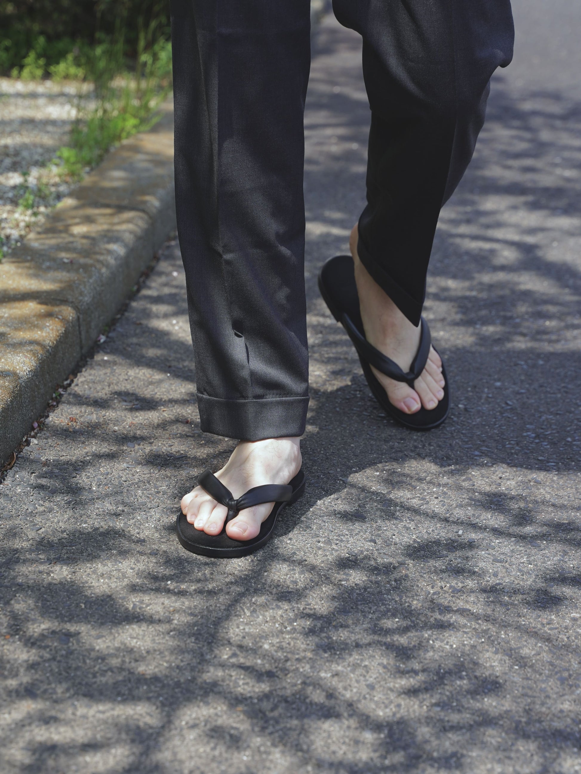 オリエンタル 004 Setta sandal Black (R-0004) トング サンダル
