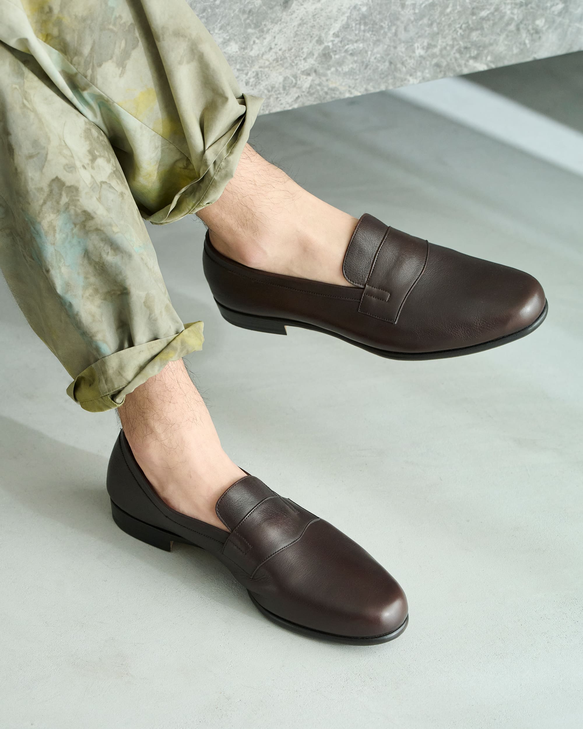 ORIENTAL オリエンタル 520 Plain loafer Dark brown (R-0520