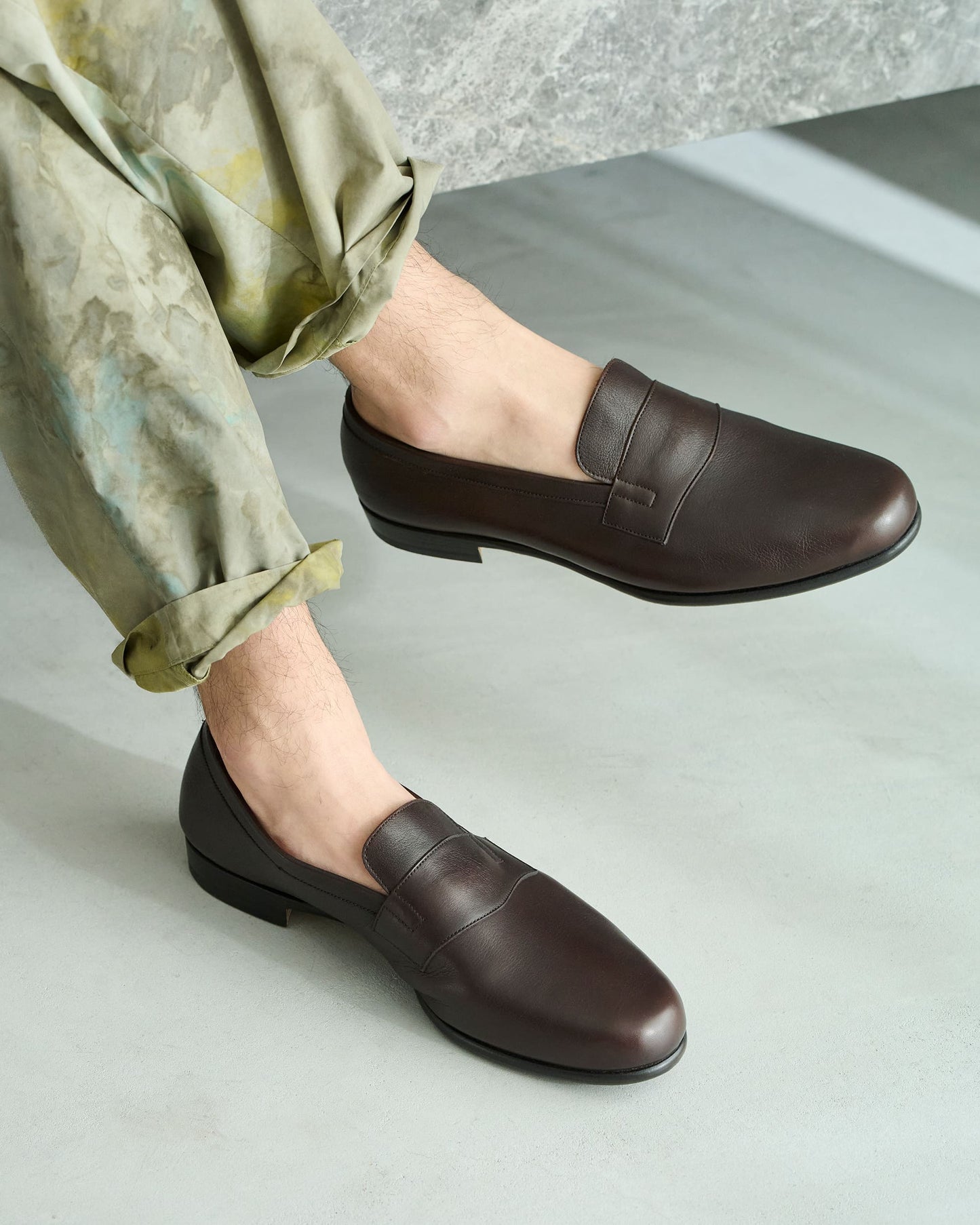 ORIENTAL オリエンタル 520 Plain loafer Dark brown (R-0520) ローファー メンズ