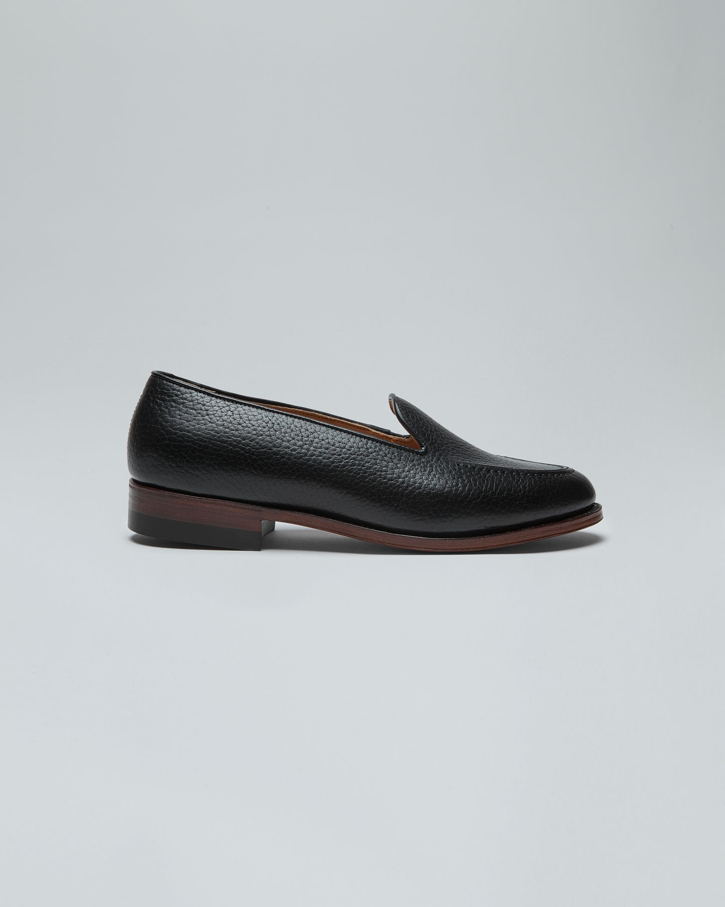 536 Split mocca loafer #Black (FG-3536)